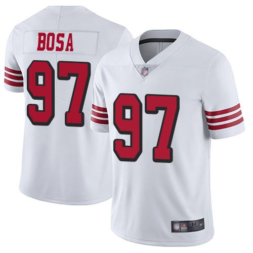 San Francisco 49ers Limited White Men Nick Bosa NFL Jersey #97 Rush Vapor Untouchable->san francisco 49ers->NFL Jersey